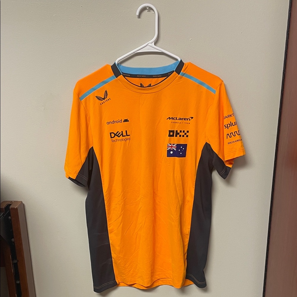 McLaren Piastri Orange and Gray T-Shirt